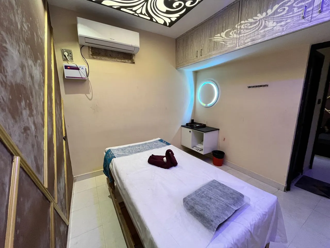 blue lounge spa interior