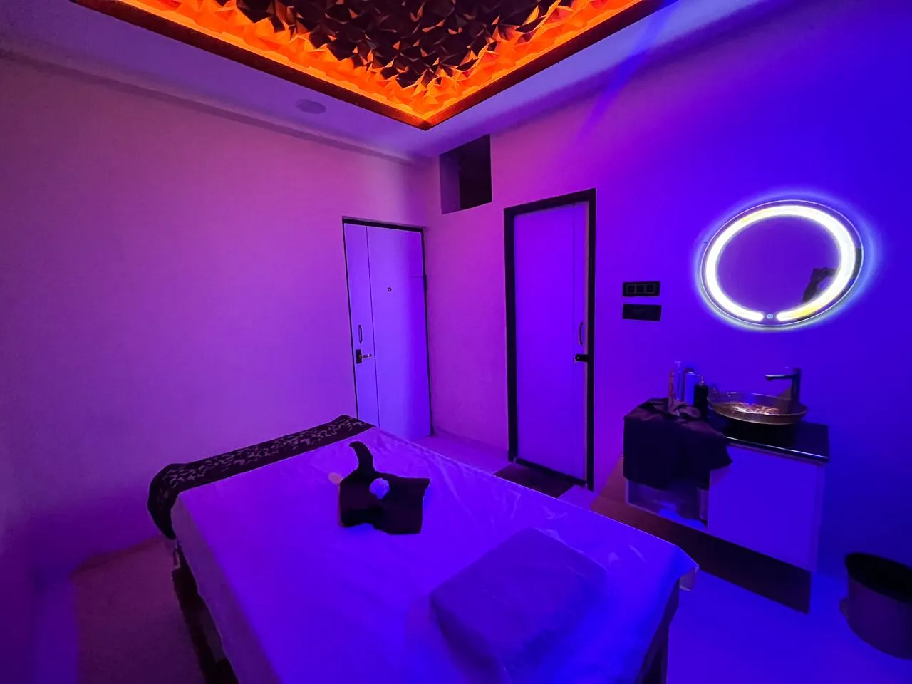 blue lounge spa interior