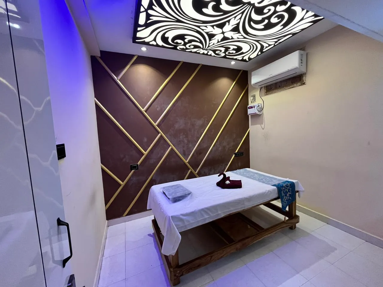 blue lounge spa interior