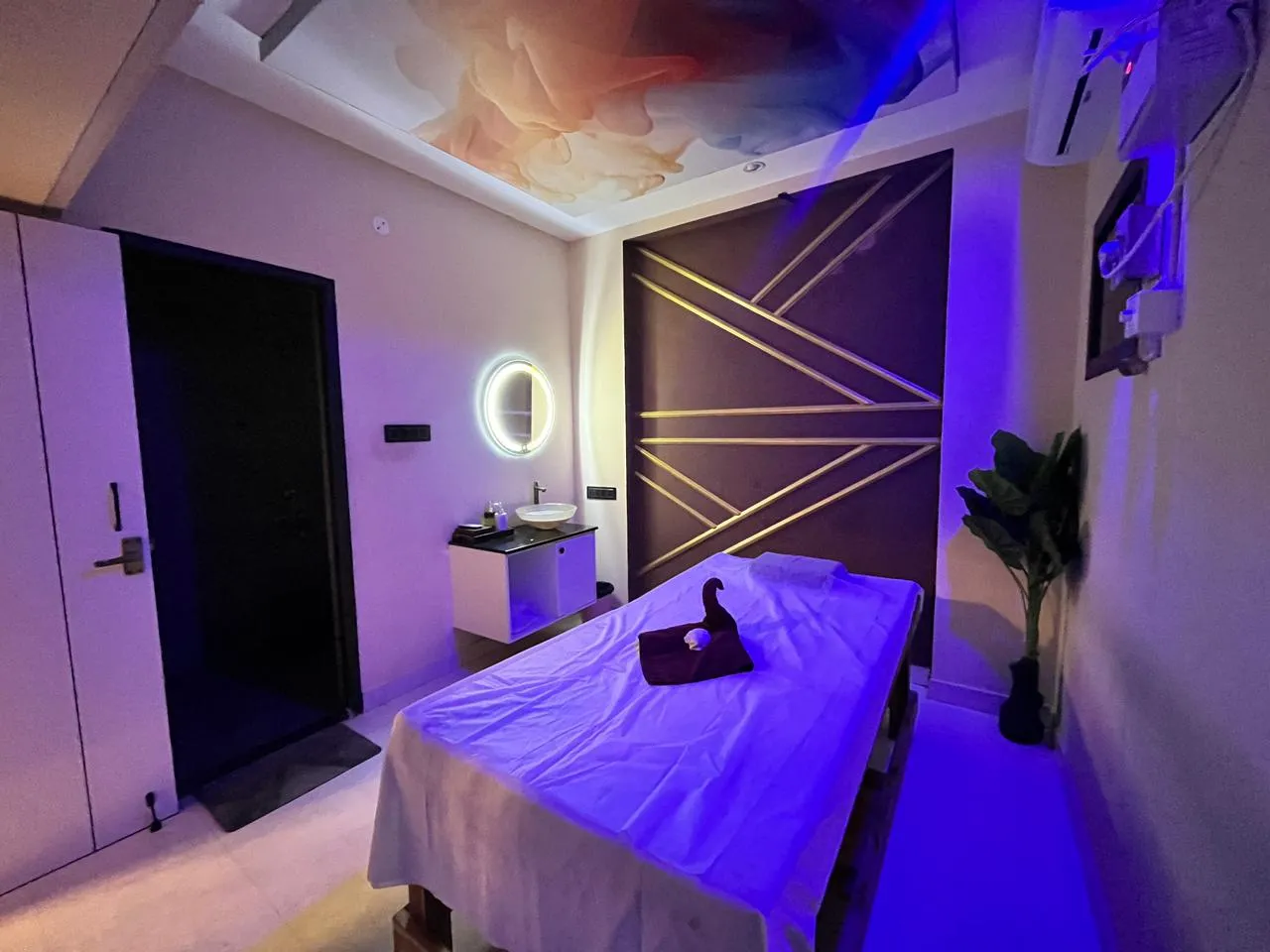 blue lounge spa interior