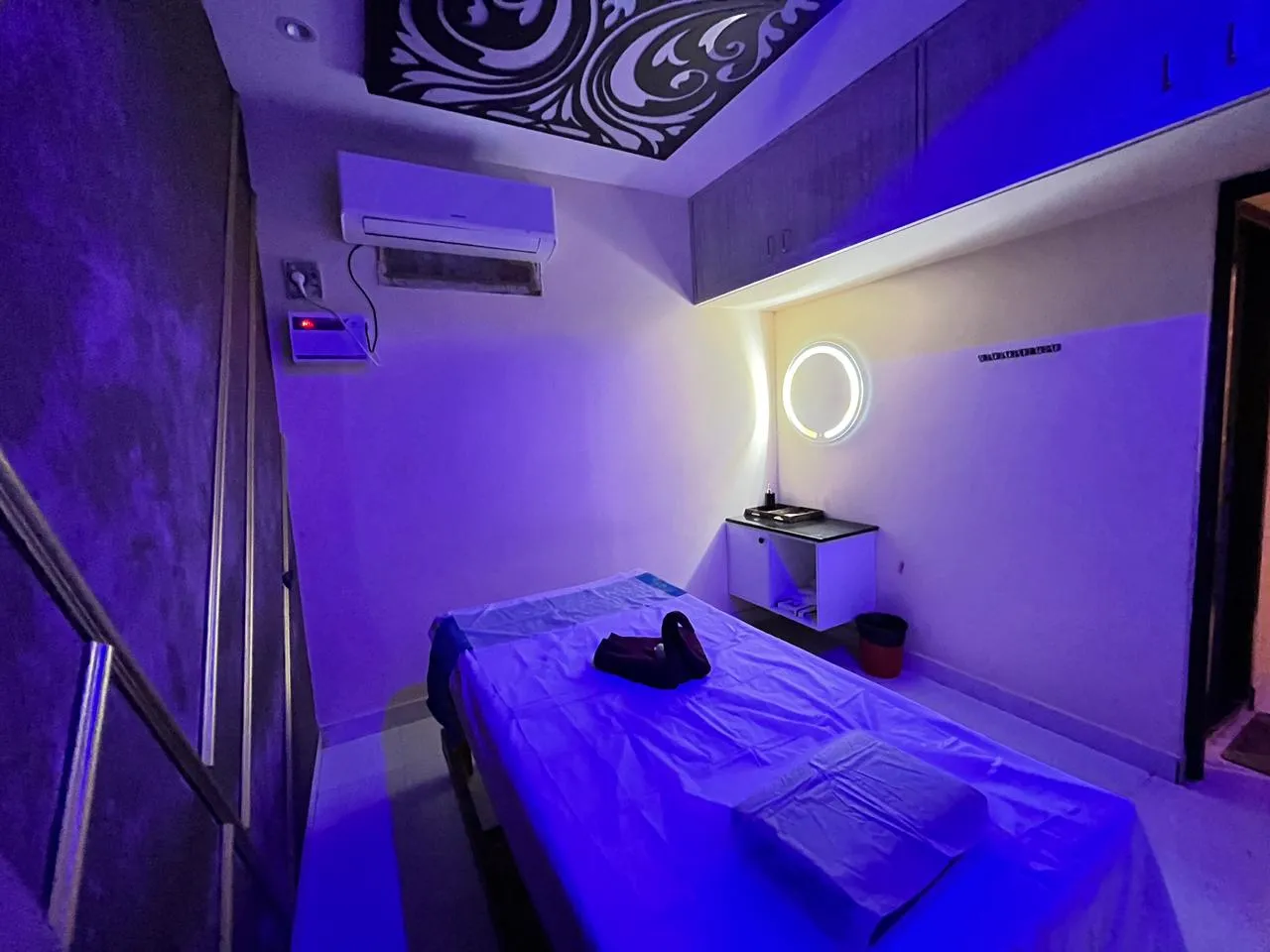 blue lounge spa interior