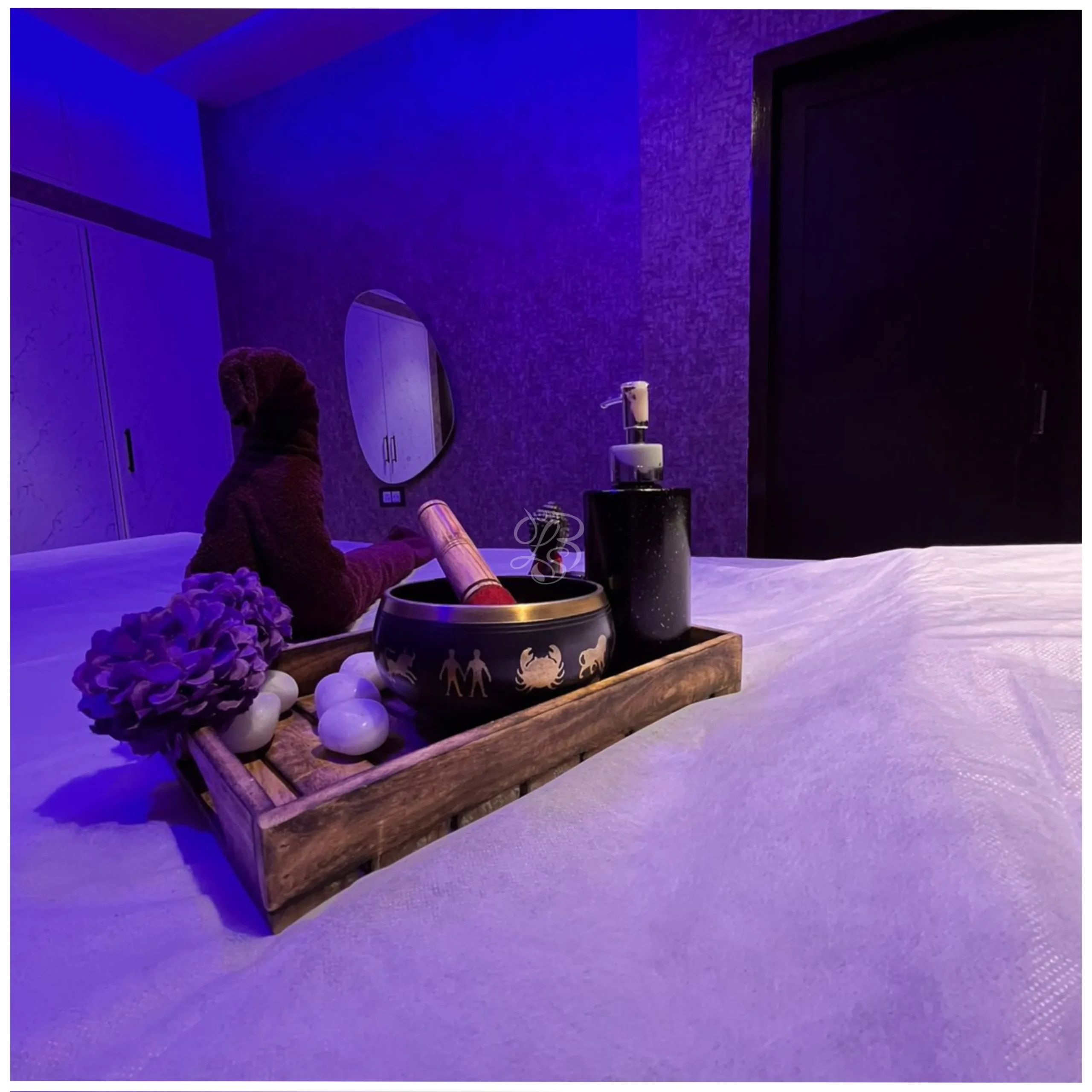 blue lounge spa interior