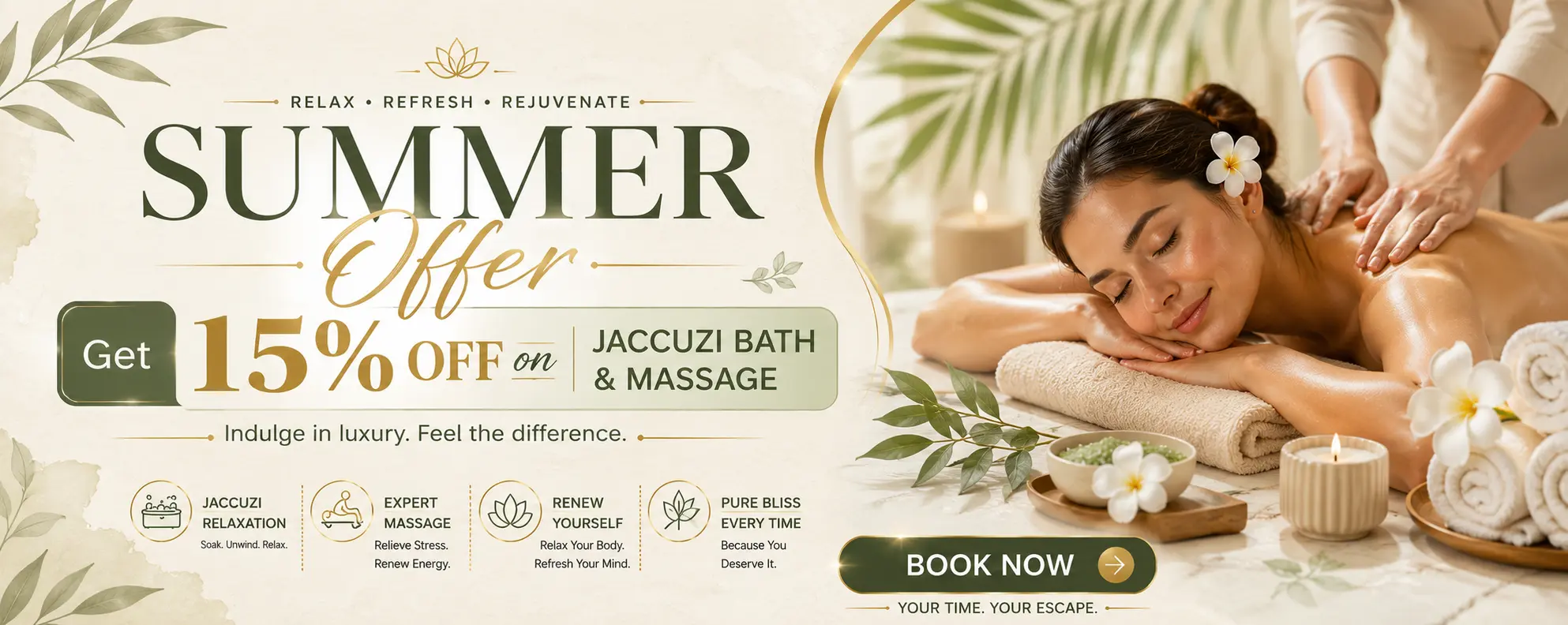 Summer offer on jacuzzi and hammam bath at Blue Lounge Spa Chennai - limited time luxury hydrotherapy deal