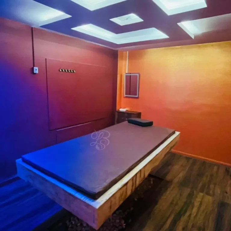 blue lounge spa mount road look 4 18 Luxury interior rooms at Blue Lounge Spa Mount Road Chennai with modern massage beds, ambient lighting and premium spa decor