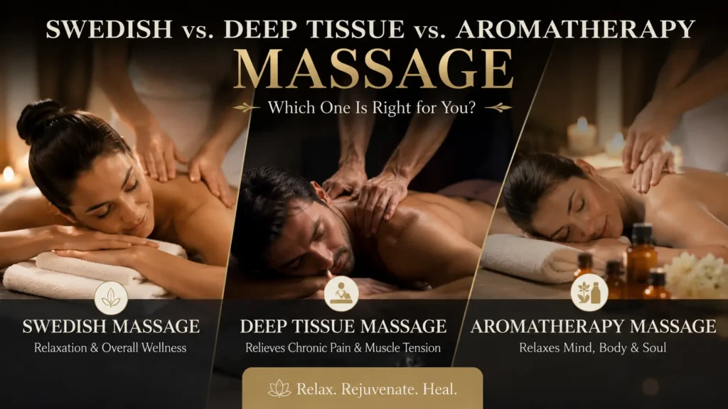 Swedish vs Deep Tissue vs Aromatherapy Massage