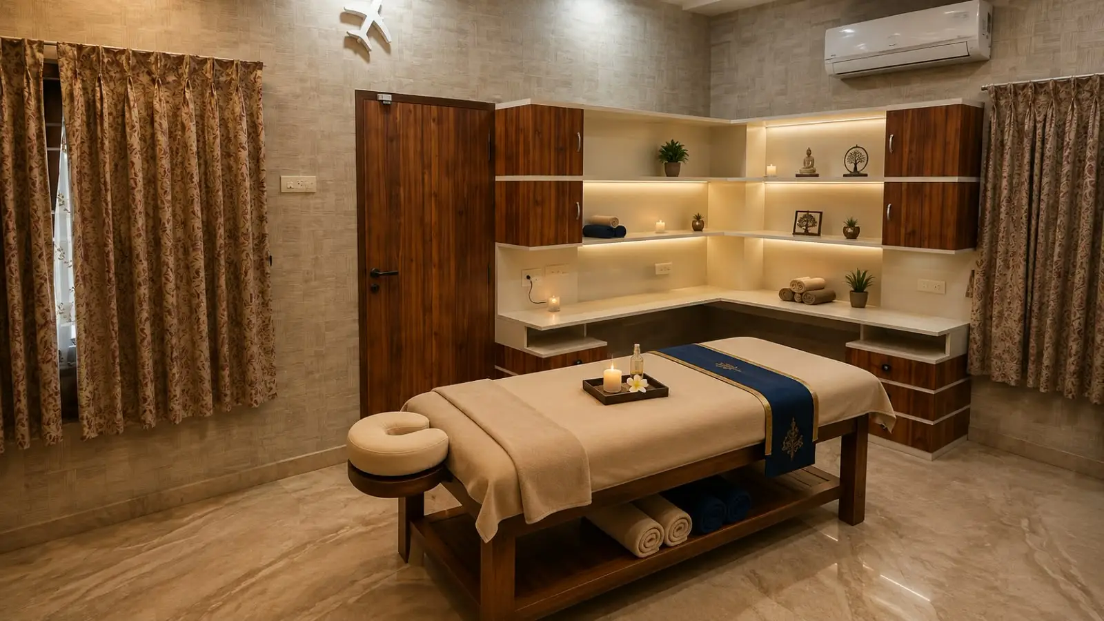blue lounge spa interior
