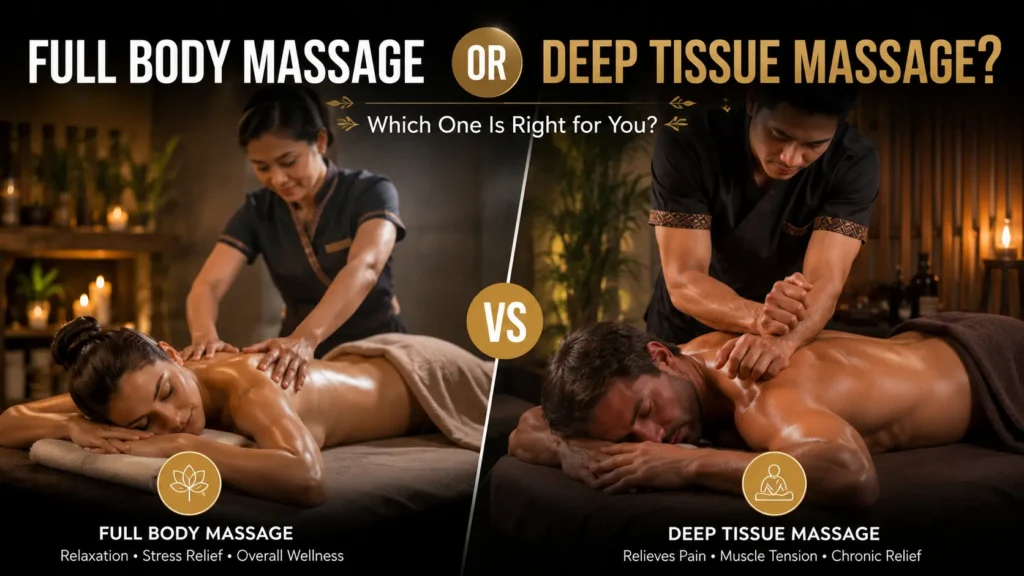full body massage or deep tissue massage