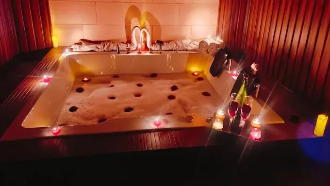 blue lounge spa interior